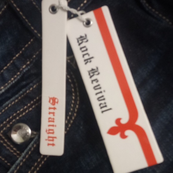 Rock Revival NWT Women's 26 Straight Adel Embellished Embroidered - Picture 11 of 15